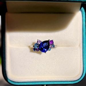 Solid 14k gold gem ring